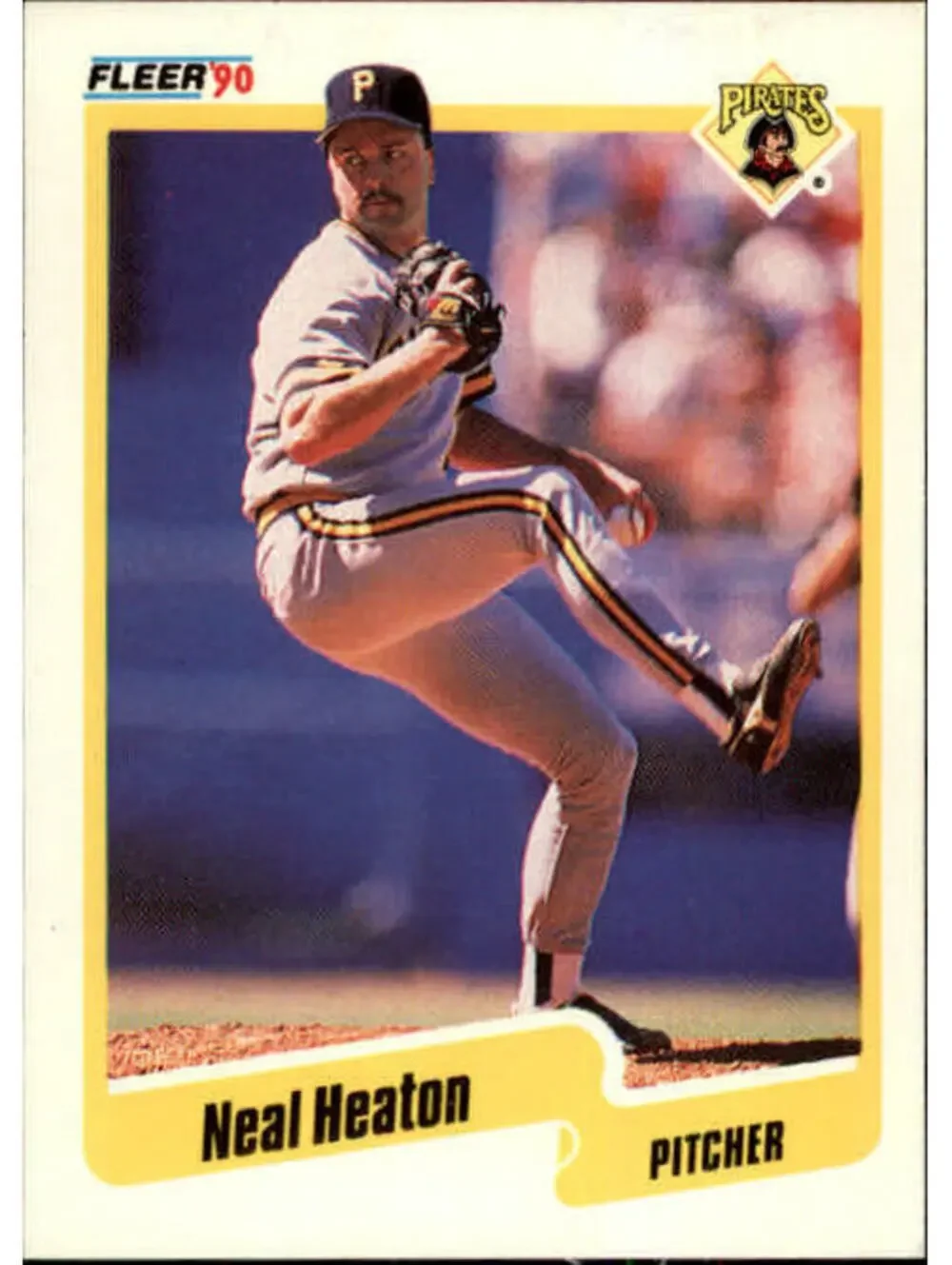 1990 Neal Heaton Fleer Baseball Card #468